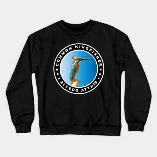 Slim Common Kingfisher (Alcedo Atthis) Bird Crewneck Sweatshirt